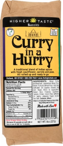 The Higher Taste Curry in a Hurry Buzzito Perspective: front