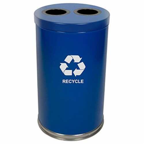 Witt Industries 18RTBL 2H 36 Gallon Indoor Recycling Container