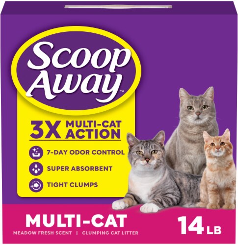 Scoop Away Multi-Cat Meadow Fresh Scent Clumping Cat Litter Perspective: front