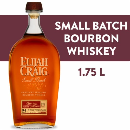 Elijah Craig Small Batch Kentucky Straight Bourbon Whiskey Perspective: front