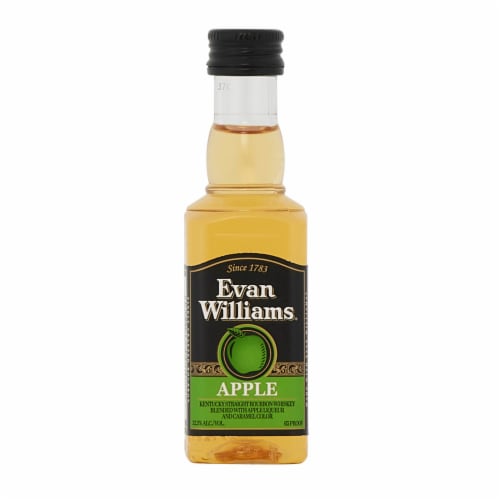 Evan Williams Apple Whiskey Liqueur Perspective: front