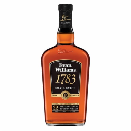 Evan Williams Aged 6 Years 1783 Small Batch American Hero Edition Straight Bourbon Whiskey, 1.75
