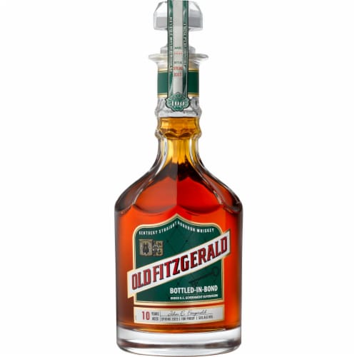 Old Fitzgerald Aged 10 Years Bottled in Bond Kentucky Straight Bourbon Whiskey Perspective: front