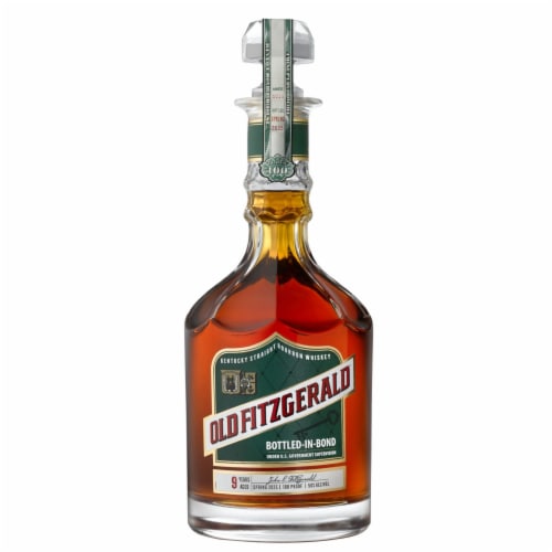 Old Fitzgerald Aged 9 Years Bottled in Bond Kentucky Straight Bourbon Whiskey Perspective: front
