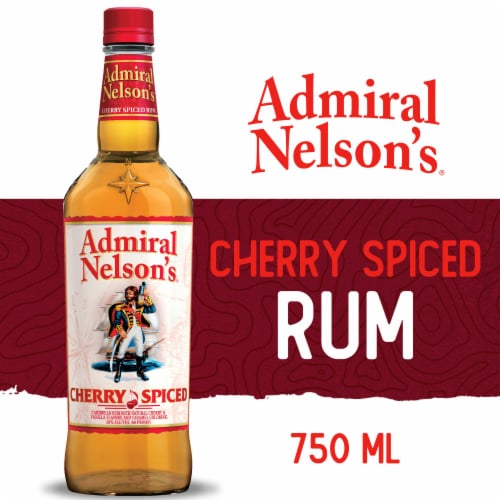 Admiral Nelson's Cherry Spiced Rum Perspective: front
