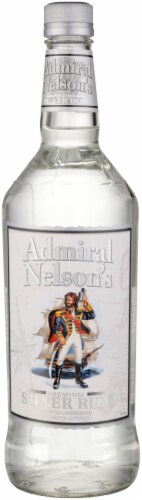 Admiral Nelson's Premium Silver White Rum Perspective: front