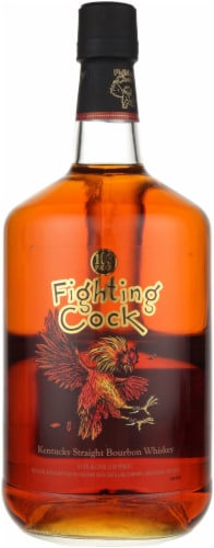 Fighting Cock Kentucky Straight Bourbon Whiskey Perspective: front