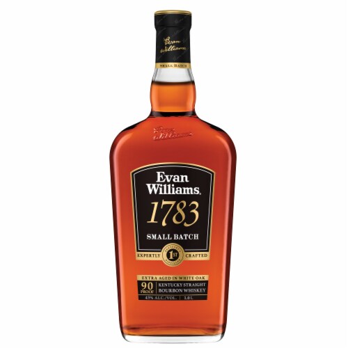 Evan Williams Aged 6 Years 1783 Small Batch Kentucky Straight Bourbon Whiskey Perspective: front