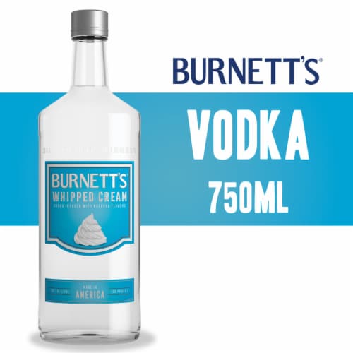 Burnett's Whipped Cream Flavored Vodka Perspective: front