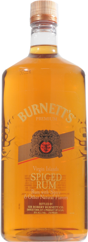 Burnett's Spiced Dark Rum Perspective: front