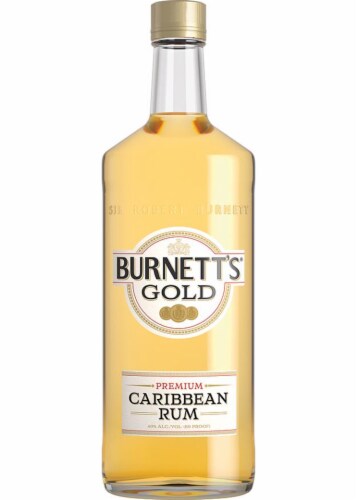 Burnett's Gold Caribbean Dark Rum Perspective: front