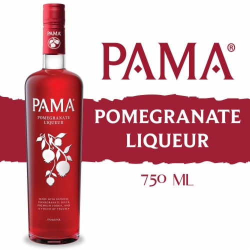 Pama Pomegranate Fruit Liqueur Perspective: front