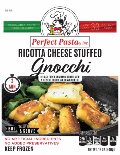 Perfect Pasta Ricotta Cheese Stuffed Gnocchi Perspective: front