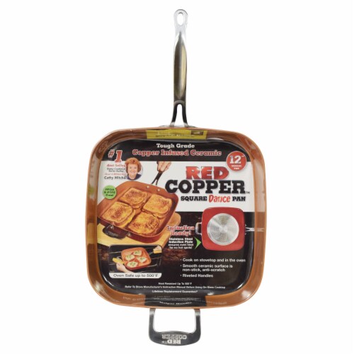 Telebrands Red Copper® Frying Pan - Copper, 12 in - Ralphs