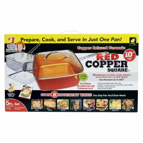 Red Copper® Red Square Pan Set, 5 pc - Fry's Food Stores