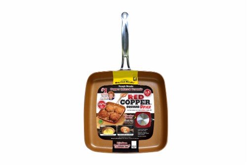 Telebrands Copper Square Dance Pan - Red Perspective: front