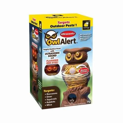 Owl Alert™ Ultrasonic Sound Outdoor Pest Motion Sensor Perspective: front