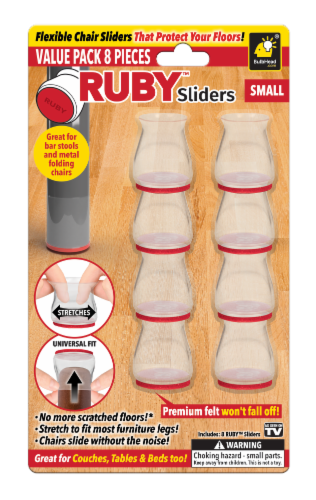As Seen On TV Ruby Chair Sliders Perspective: front