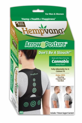 Hempvana Arrow Posture Cannabis Support Garment Perspective: front