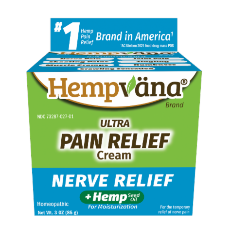 Hempvana Ultra Strength Nerve Pain Relief Cream Perspective: front