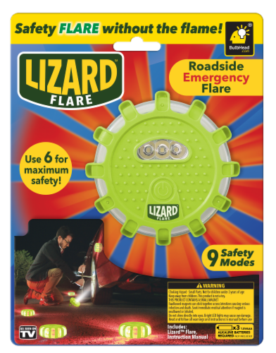 Lizard Flare Roadside Emergency Flare Perspective: front