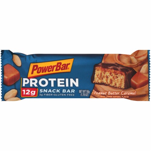PowerBar® Protein Snack Bar Peanut Butter Caramel Perspective: front