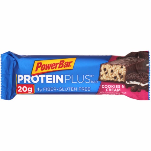 PowerBar® Protein Plus Cookies N Cream Bar Perspective: front