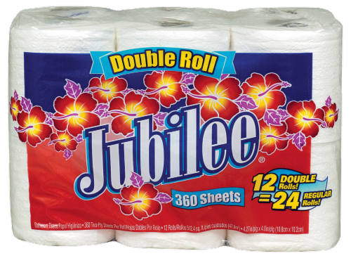 Jubilee Double Roll Bath Tissue Perspective: front