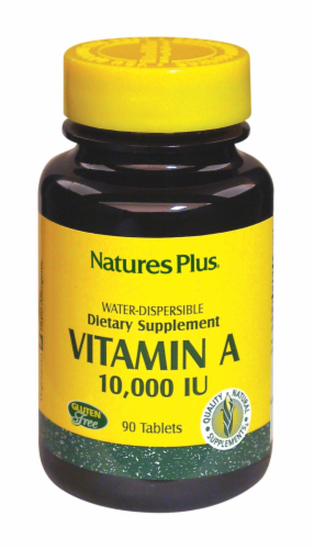 Natures Plus Vitamin A 10000 IU Dietary Supplement Perspective: front