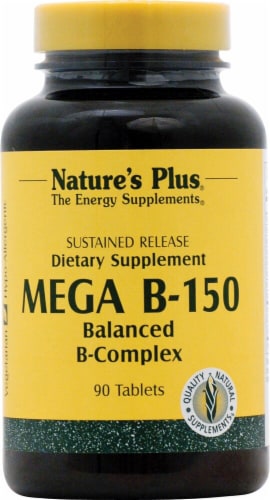 Natures Plus Mega B-150 Dietary Supplement Perspective: front
