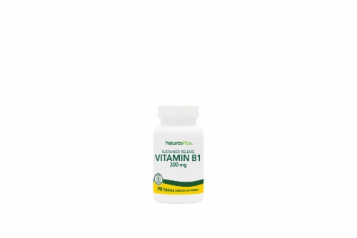 Natures Plus® Vitamin B-1 Sustained Release Tablets 300mg Perspective: front