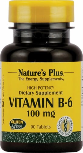Natures Plus Vitamin B-6 Dietary Supplement Perspective: front