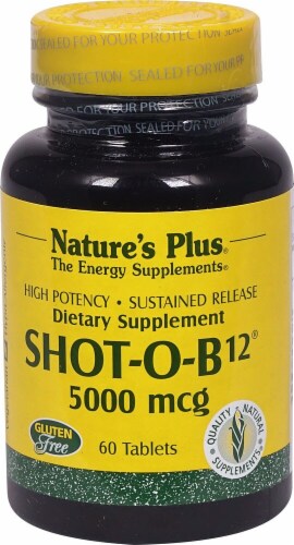 Natures Plus  Shot-O-B12® Perspective: front
