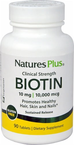 Nature's Plus  Clinical Strength Biotin Perspective: front