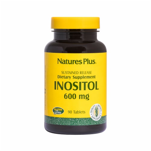 Natures Plus Inositol 600mg Tablets 90 Count Perspective: front