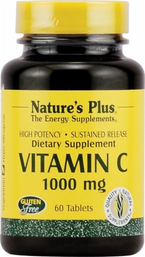 Nature's Plus Vitamin C Sustained Release Dietary Supplement Perspective: front