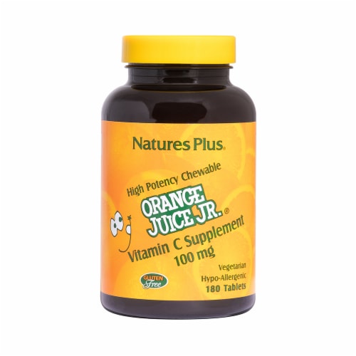 Natures Plus Orange Juice Jr 100mg Perspective: front
