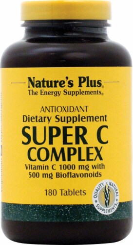 Nature's Plus Super C Complex Dietary Supplement Perspective: front