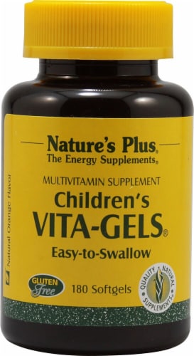 Nature's Plus Children's Vita-Gels Natural Orange Softgels Perspective: front