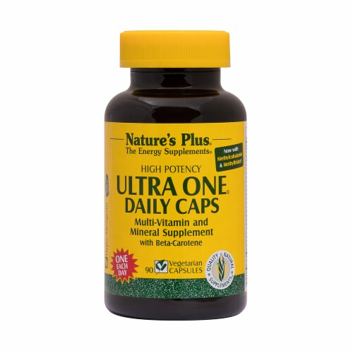 Nature's Plus Ultra One Daily Multi-vitamin Vegetarian Capsules Perspective: front
