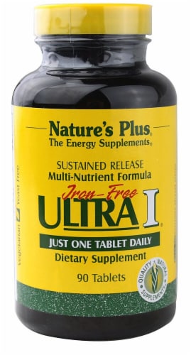 Natures Plus  Iron-Free Ultra I® Multi-Nutrient Formula Perspective: front