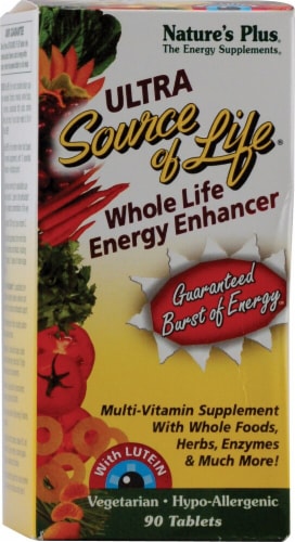 Nature's Plus  Ultra Source of Life® Whole Life Energy Enhancer with Lutein Perspective: front