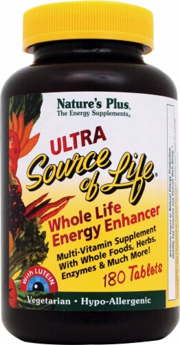 Nature's Plus Ultra Source of Life Whole Life Energy Enhancer with Lutein Tablets Perspective: front