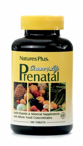 Natures Plus  Source of Life® Prenatal Multi-Vitamin Perspective: front
