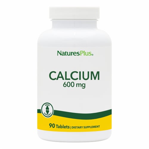Natures Plus Calcium Tablets 600mg Perspective: front