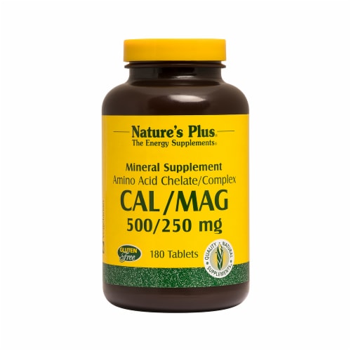 Natures Plus Calcium Magnesium Perspective: front