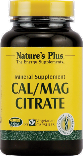 Nature's Plus Cal / Mag Citrate Vegetarian Mineral Supplement Perspective: front