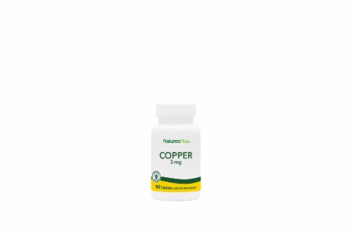 Natures Plus® 3 mg Copper Tablets Perspective: front