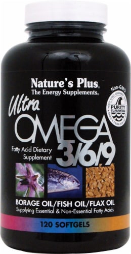 Nature's Plus  Ultra Omega 3 6 9 Perspective: front