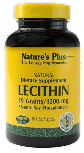Nature's Plus Lecithin 19 Grains 1200 Mg Perspective: front
